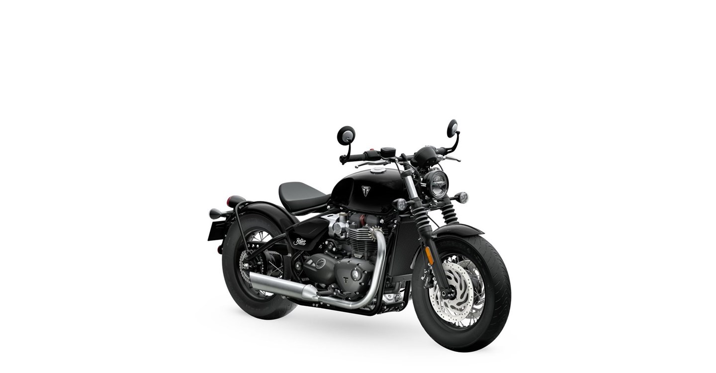 Verleihmotorrad Triumph Bonneville Bobber vom Händler Warm Up Zweiradtechnik GmbH