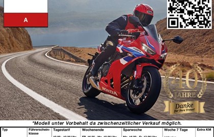 Leihmotorrad Honda CBR650R E-Clutch