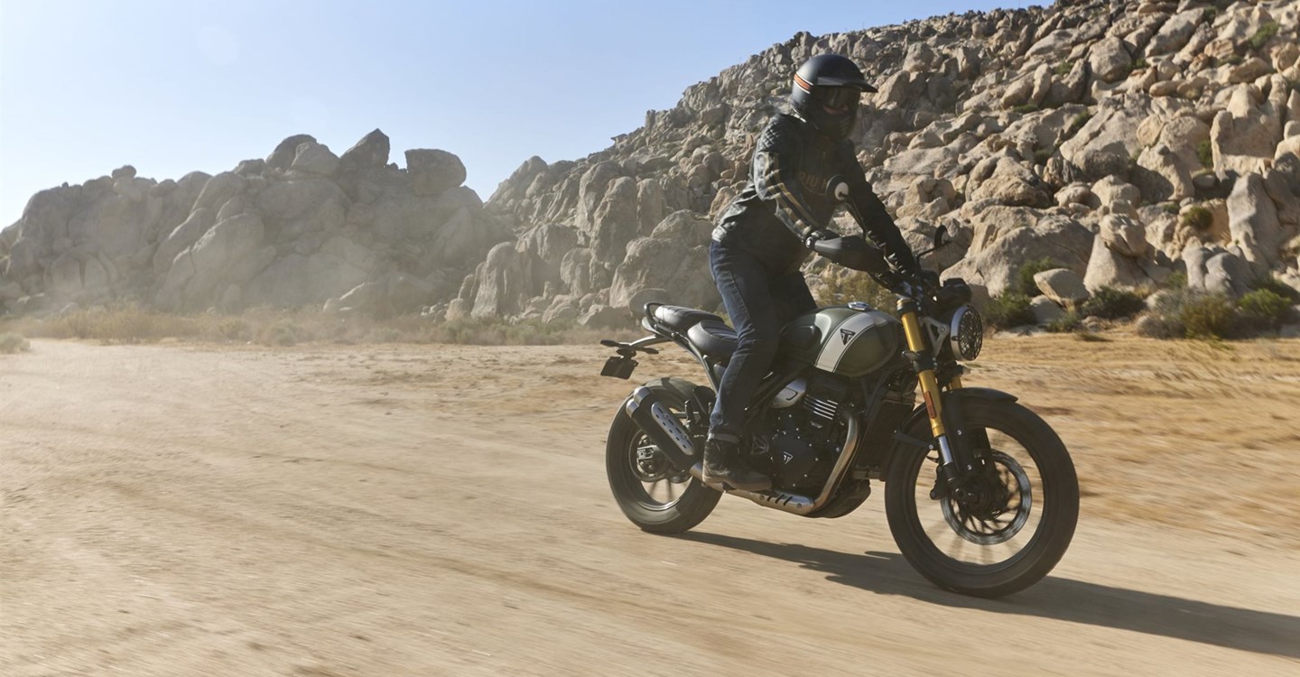 Verleihmotorrad Triumph Scrambler 400 X vom Händler Zweirad-Center Nuber GmbH