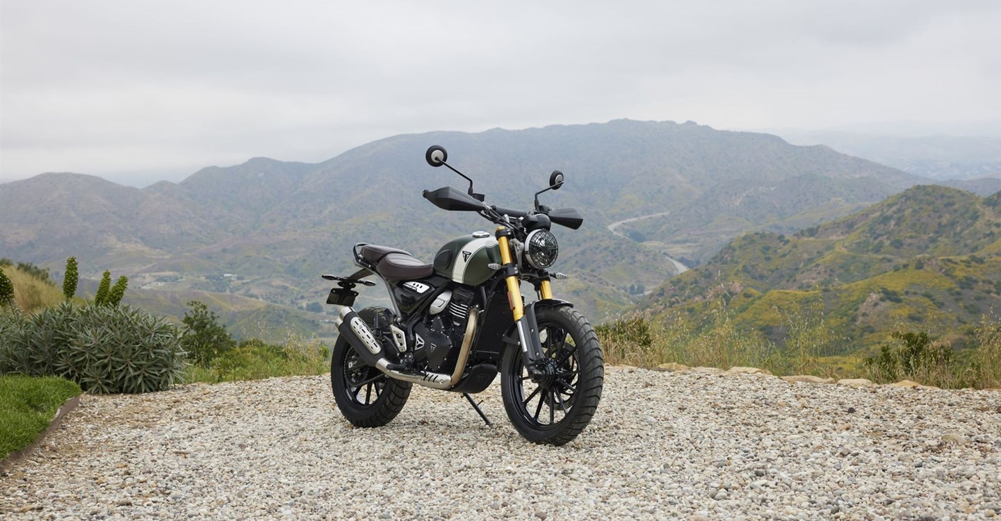 Verleihmotorrad Triumph Scrambler 400 X vom Händler Zweirad-Center Nuber GmbH