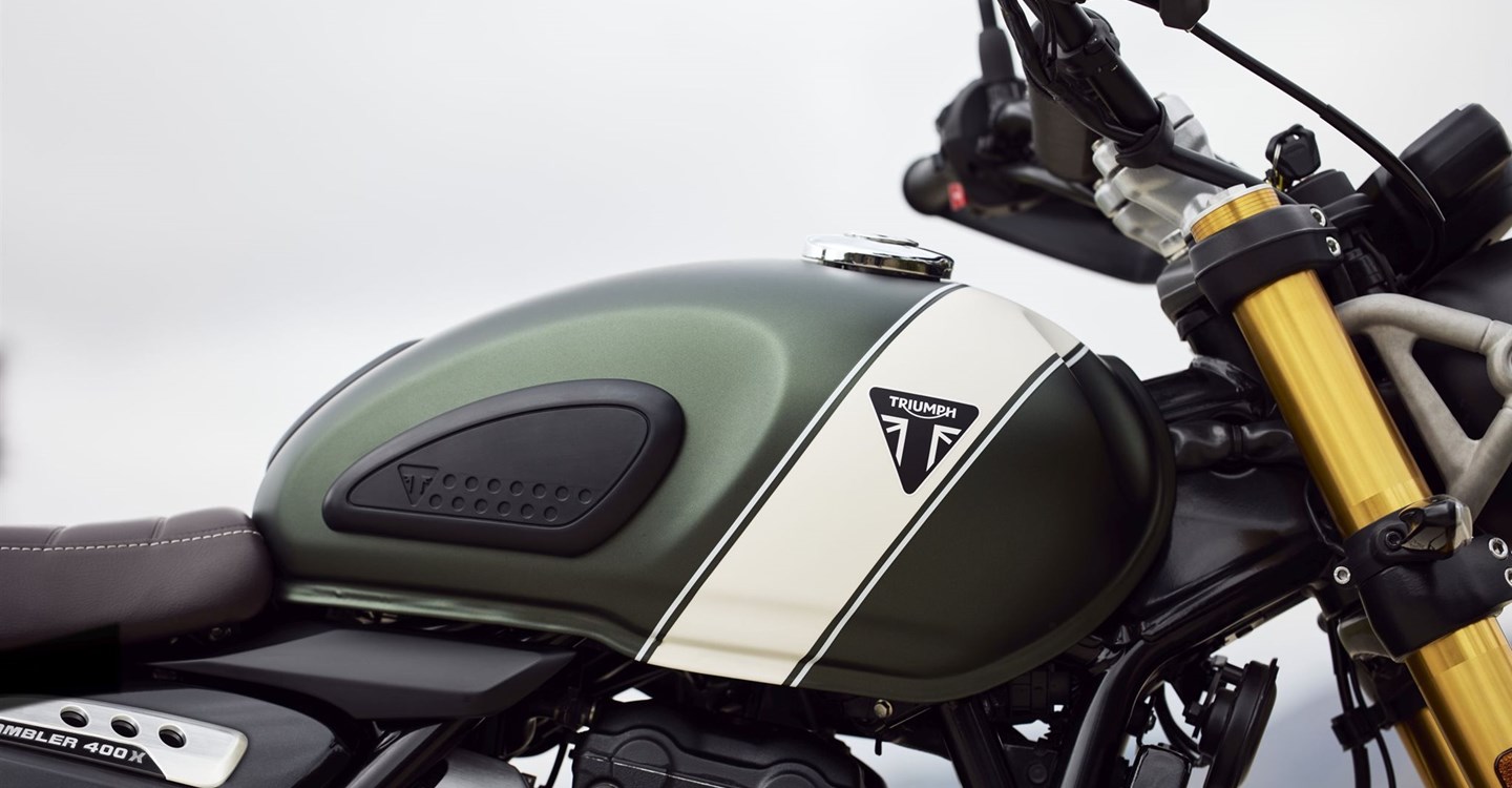 Verleihmotorrad Triumph Scrambler 400 X vom Händler Zweirad-Center Nuber GmbH