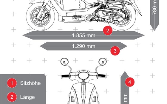 Verleihmotorrad Sym Fiddle 125 vom Händler Motorrad-Hermann-Jr. - Bild 2