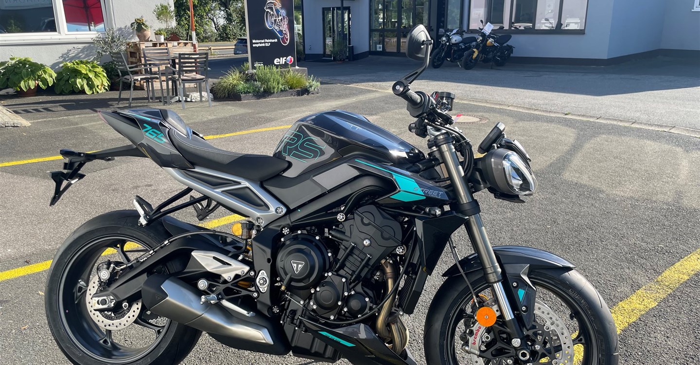 Verleihmotorrad Triumph Street Triple 765 RS vom Händler Motorrad Reinhardt GmbH