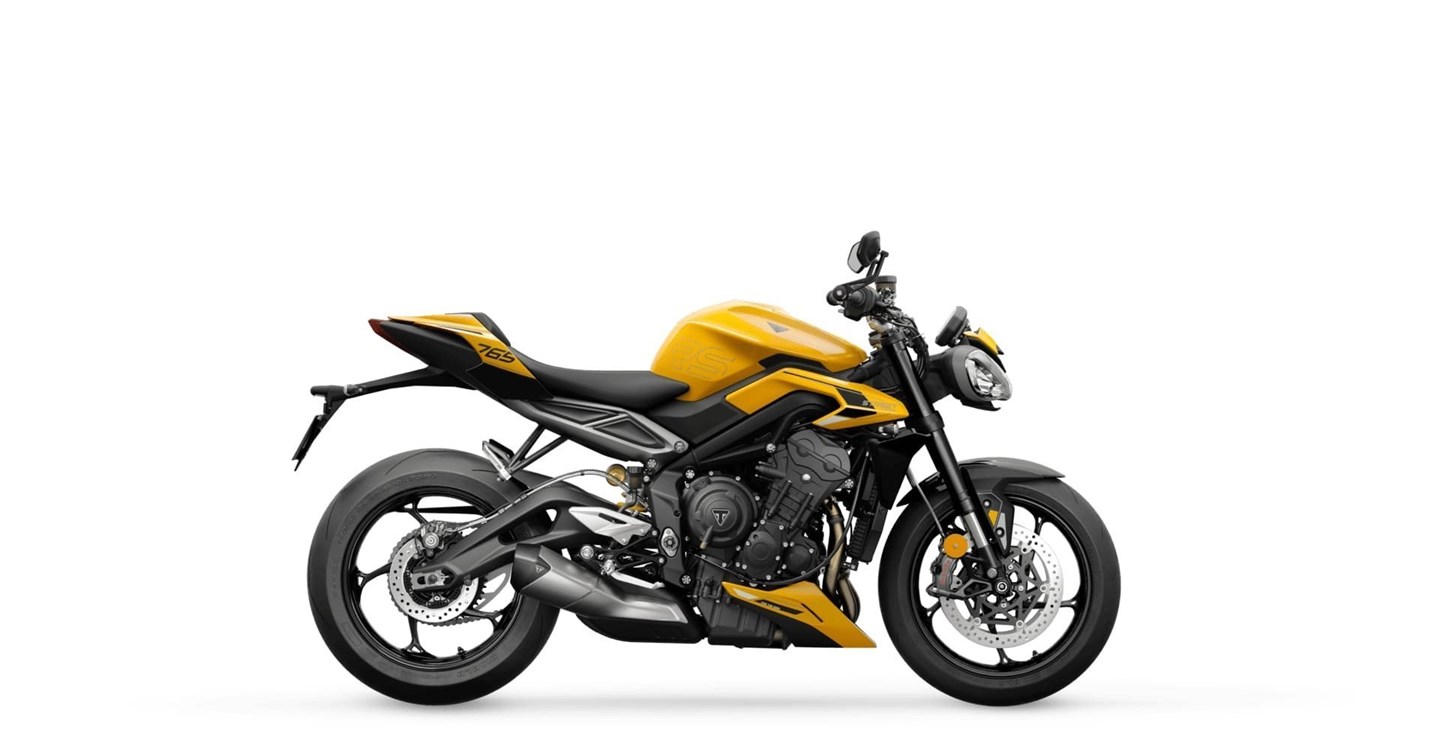 Verleihmotorrad Triumph Street Triple 765 RS vom Händler Warm Up Zweiradtechnik GmbH