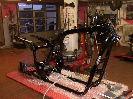 Umbgebautes Motorrad Honda VTX 1800 Bild 4: Umbgebautes Motorrad Honda VTX 1800