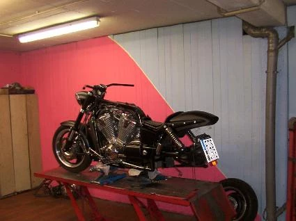 Umbgebautes Motorrad Honda VTX 1800 Bild 6: Umbgebautes Motorrad Honda VTX 1800