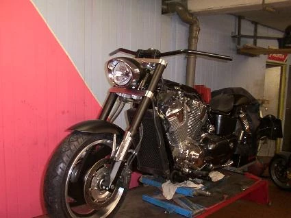 Umbgebautes Motorrad Honda VTX 1800 Bild 7: Umbgebautes Motorrad Honda VTX 1800