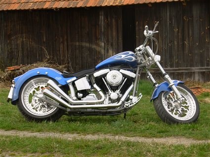 Umgebautes Motorrad Harley-Davidson Softail Fat Boy FLSTF von SMC-Styrian Motor Cycle - Bild 1 Umgebautes Motorrad Harley-Davidson Softail Fat Boy FLSTF von SMC-Styrian Motor Cycle - Bild 1