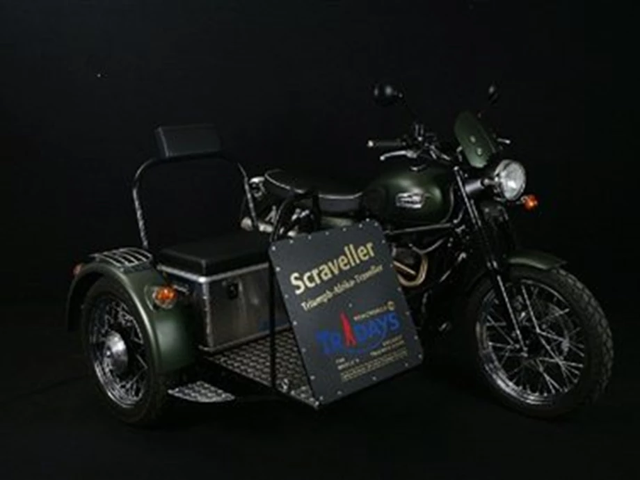 Umbgebautes Motorrad Triumph Scrambler Bild 1: Umbgebautes Motorrad Triumph Scrambler