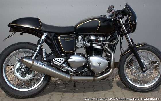 Umgebautes Motorrad Triumph Thruxton von MSG Moto-Shop-Gera TEAM BAUCH OHG - Bild 1 Umgebautes Motorrad Triumph Thruxton von MSG Moto-Shop-Gera TEAM BAUCH OHG - Bild 1