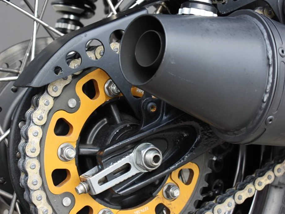 Umbgebautes Motorrad Triumph Thruxton Bild 23: Umbgebautes Motorrad Triumph Thruxton