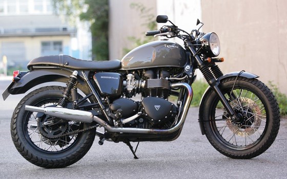 Umgebautes Motorrad Triumph Bonneville T100 von Q-Bike Technik GmbH - Bild 1 Umgebautes Motorrad Triumph Bonneville T100 von Q-Bike Technik GmbH - Bild 1