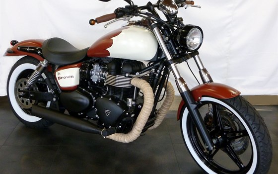 Umgebautes Motorrad Triumph Speedmaster von SBF TRIUMPH Bikes & Parts GmbH & Co.KG - Bild 1 Umgebautes Motorrad Triumph Speedmaster von SBF TRIUMPH Bikes & Parts GmbH & Co.KG - Bild 1