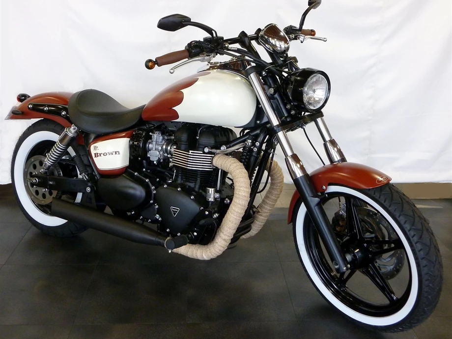 Umbgebautes Motorrad Triumph Speedmaster Bild 1: Umbgebautes Motorrad Triumph Speedmaster