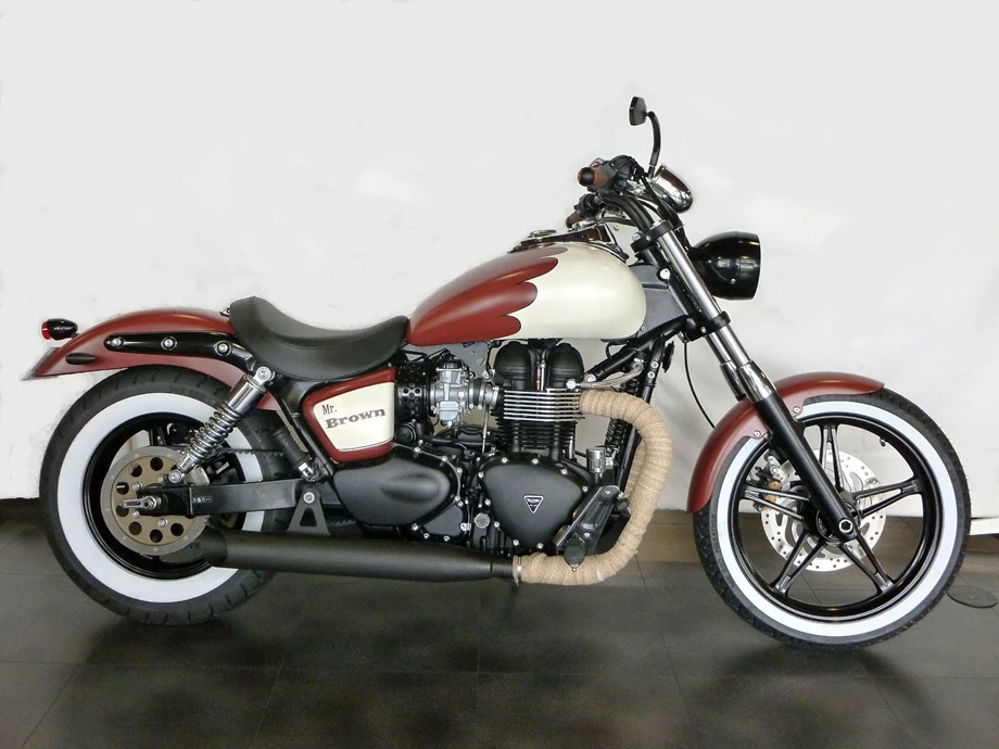 Umbgebautes Motorrad Triumph Speedmaster Bild 7: Umbgebautes Motorrad Triumph Speedmaster