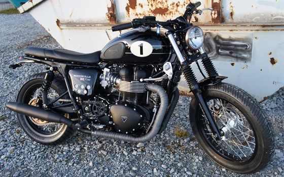 Umgebautes Motorrad Triumph Bonneville T100 von Zweiradparadies Denk GmbH & Co. KG - Bild 1 Umgebautes Motorrad Triumph Bonneville T100 von Zweiradparadies Denk GmbH & Co. KG - Bild 1