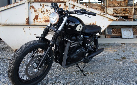 Umgebautes Motorrad Triumph Bonneville T100 von Zweiradparadies Denk GmbH & Co. KG - Bild 4 Umgebautes Motorrad Triumph Bonneville T100 von Zweiradparadies Denk GmbH & Co. KG - Bild 4