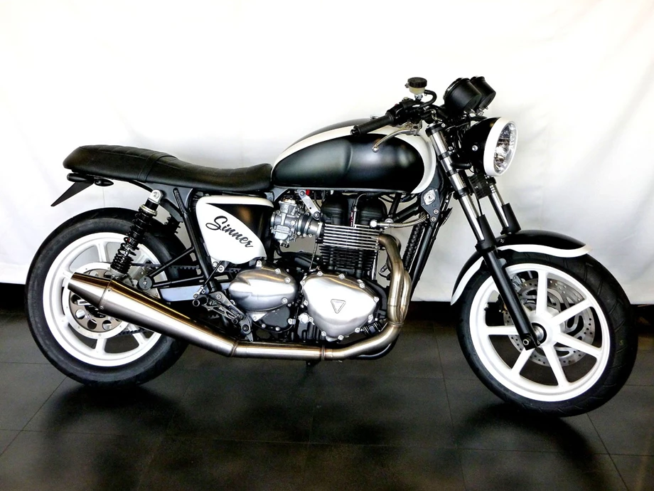 Umbgebautes Motorrad Triumph Bonneville SE Bild 1: Umbgebautes Motorrad Triumph Bonneville SE