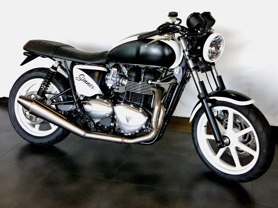 Umbgebautes Motorrad Triumph Bonneville SE Bild 6: Umbgebautes Motorrad Triumph Bonneville SE