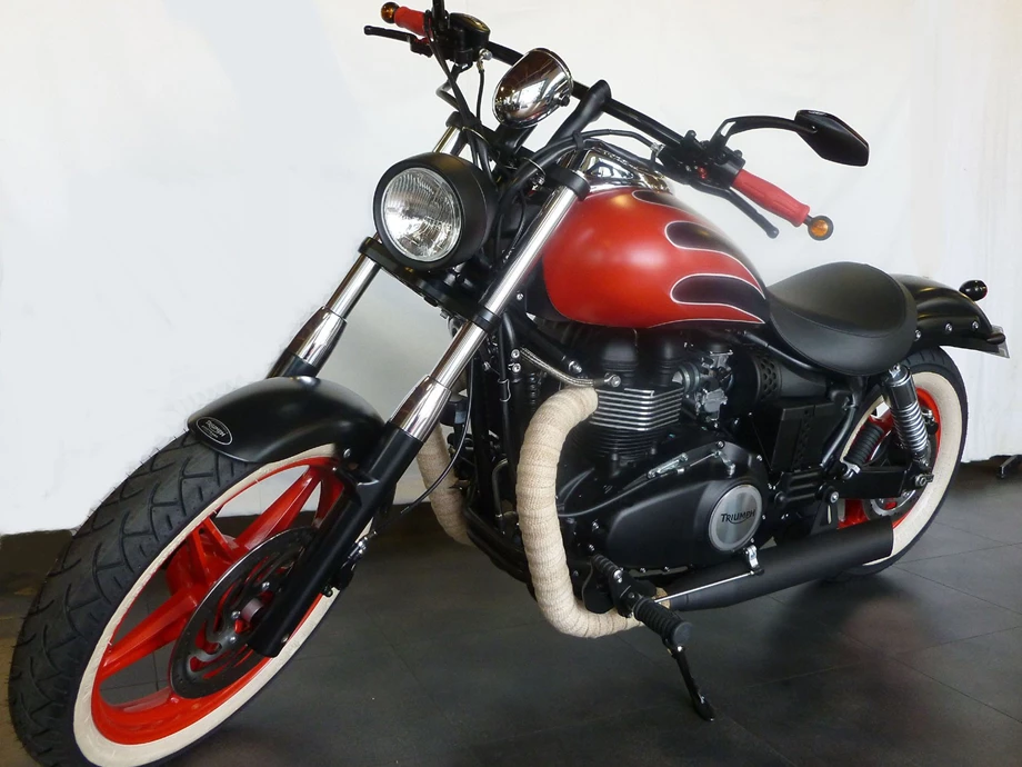 Umbgebautes Motorrad Triumph Speedmaster Bild 4: Umbgebautes Motorrad Triumph Speedmaster