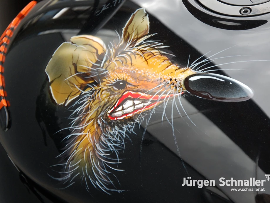 Umbgebautes Motorrad Triumph Rocket III Bild 11: Umbgebautes Motorrad Triumph Rocket III