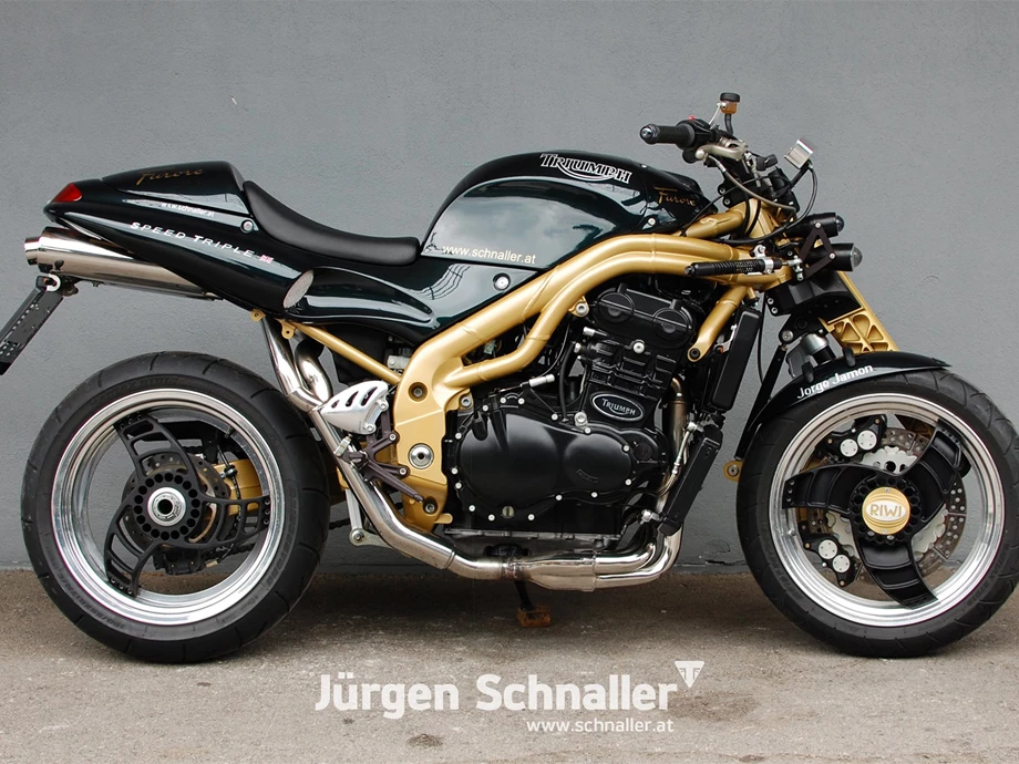 Umbgebautes Motorrad Triumph Speed Triple 955i Bild 1: Umbgebautes Motorrad Triumph Speed Triple 955i