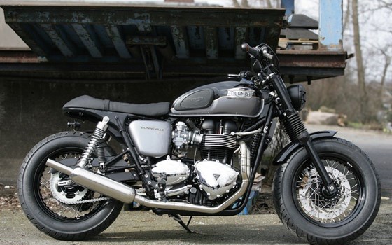 Umgebautes Motorrad Triumph Bonneville T100 von Q-Bike Technik GmbH - Bild 1 Umgebautes Motorrad Triumph Bonneville T100 von Q-Bike Technik GmbH - Bild 1