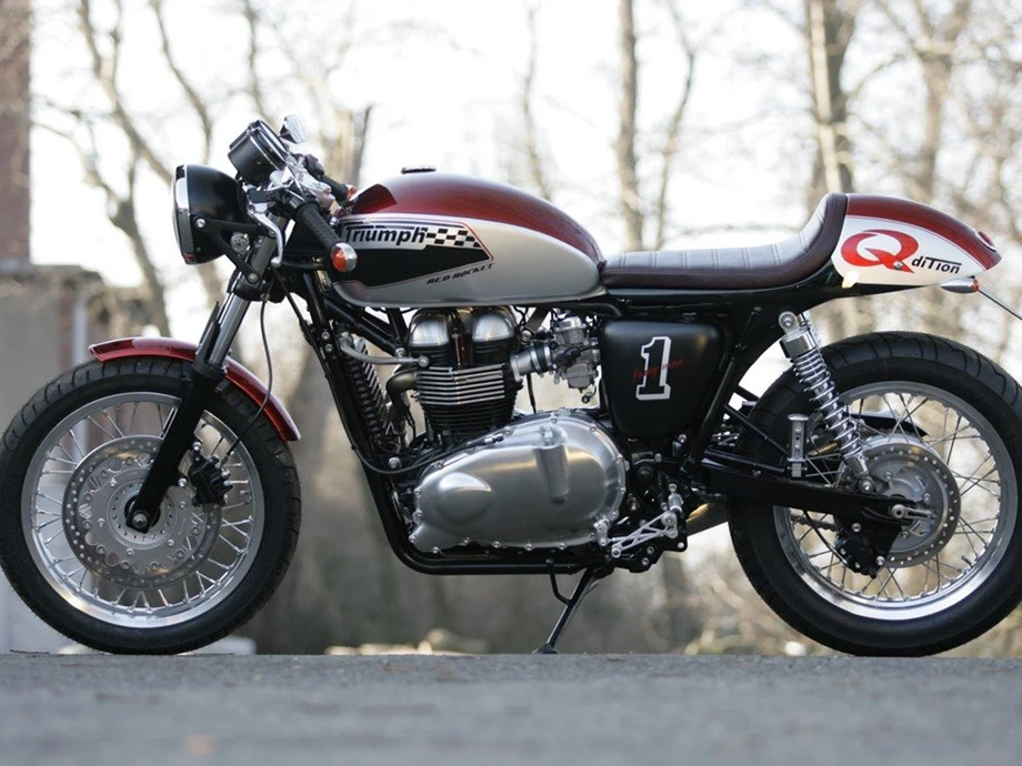 Umbgebautes Motorrad Triumph Thruxton Bild 1: Umbgebautes Motorrad Triumph Thruxton