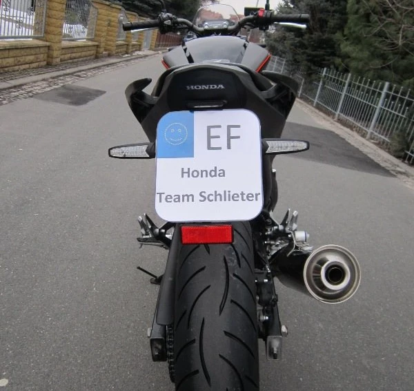 Umbgebautes Motorrad Honda NC700S Bild 2: Umbgebautes Motorrad Honda NC700S