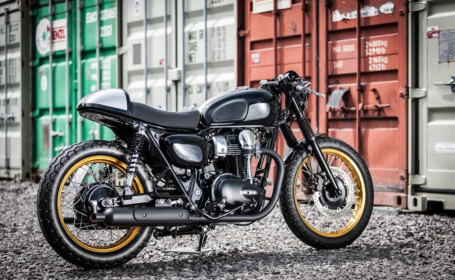 Umbgebautes Motorrad Kawasaki W800 Bild 1: Umbgebautes Motorrad Kawasaki W800