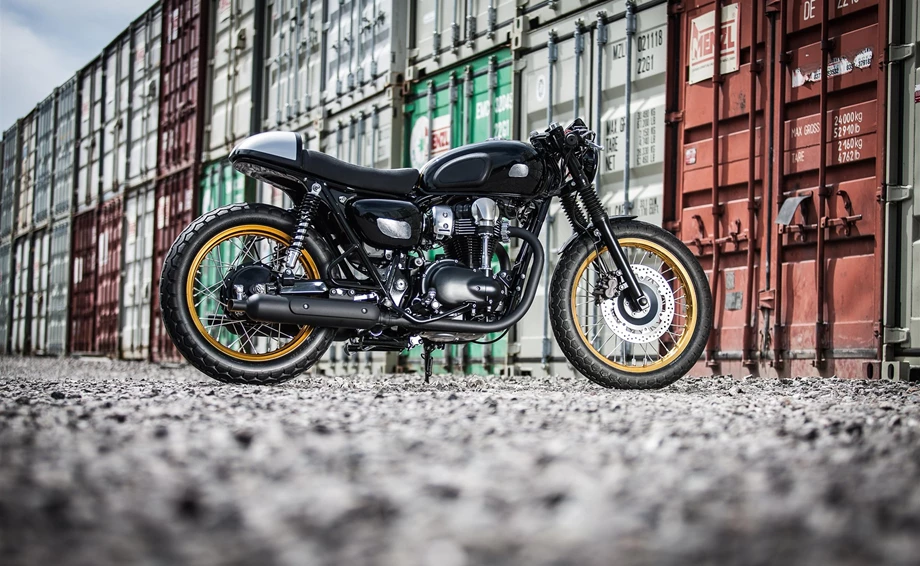 Umbgebautes Motorrad Kawasaki W800 Bild 9: Umbgebautes Motorrad Kawasaki W800