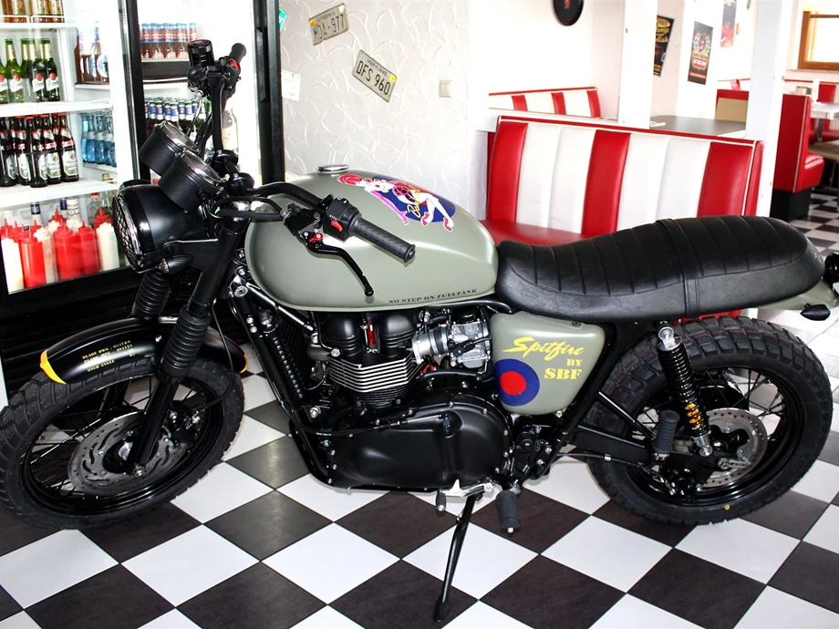 Umbgebautes Motorrad Triumph Scrambler Bild 5: Umbgebautes Motorrad Triumph Scrambler