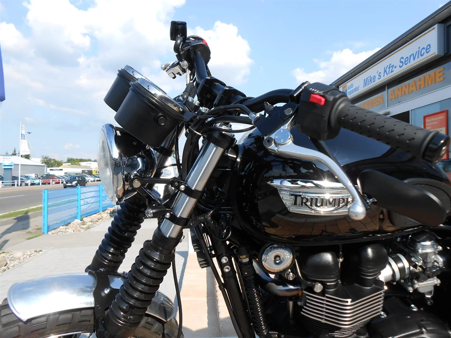 Umbgebautes Motorrad Triumph Scrambler Bild 1: Umbgebautes Motorrad Triumph Scrambler