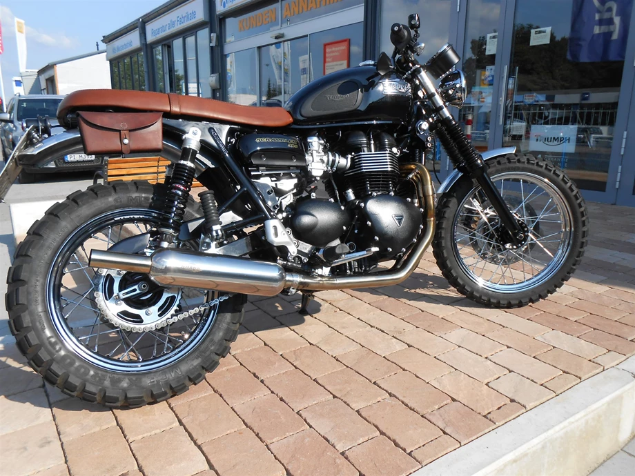 Umbgebautes Motorrad Triumph Scrambler Bild 5: Umbgebautes Motorrad Triumph Scrambler