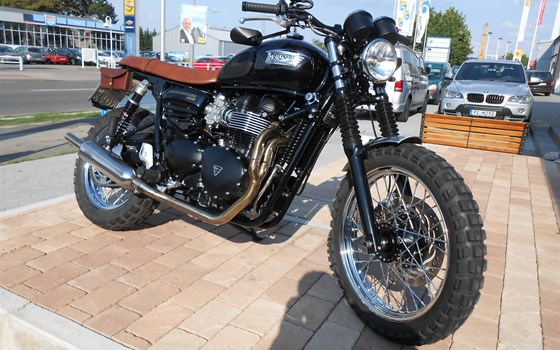 Umgebautes Motorrad Triumph Scrambler von Triumph Service Hamburg Nord - Bild 6