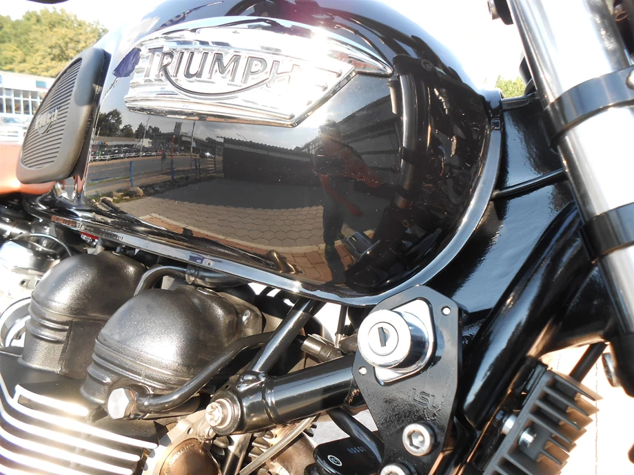 Umbgebautes Motorrad Triumph Scrambler Bild 8: Umbgebautes Motorrad Triumph Scrambler