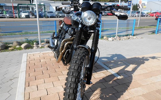 Umgebautes Motorrad Triumph Scrambler von Triumph Service Hamburg Nord - Bild 9