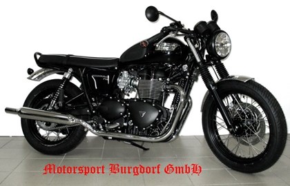 Triumph Bonneville T100 Black Custom Bike