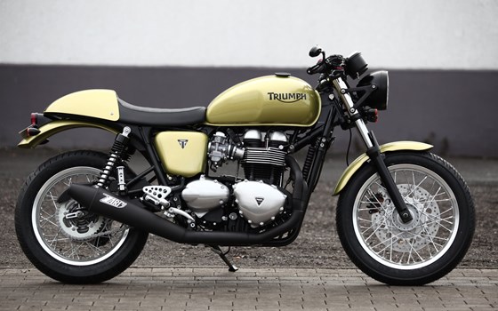 Umgebautes Motorrad Triumph Thruxton von Q-Bike Technik GmbH - Bild 1 Umgebautes Motorrad Triumph Thruxton von Q-Bike Technik GmbH - Bild 1