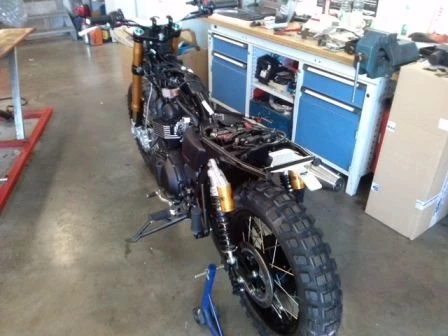 Umbgebautes Motorrad Triumph Scrambler Bild 4: Umbgebautes Motorrad Triumph Scrambler