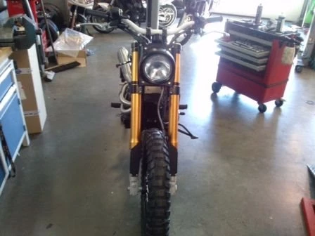 Umbgebautes Motorrad Triumph Scrambler Bild 5: Umbgebautes Motorrad Triumph Scrambler