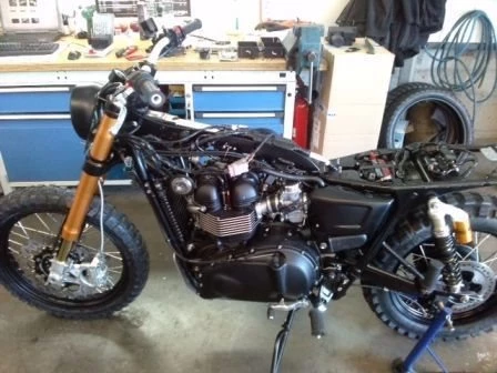 Umbgebautes Motorrad Triumph Scrambler Bild 6: Umbgebautes Motorrad Triumph Scrambler