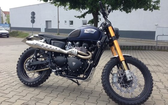 Umgebautes Motorrad Triumph Scrambler von Stärker-Profil GmbH - Bild 1 Umgebautes Motorrad Triumph Scrambler von Stärker-Profil GmbH - Bild 1