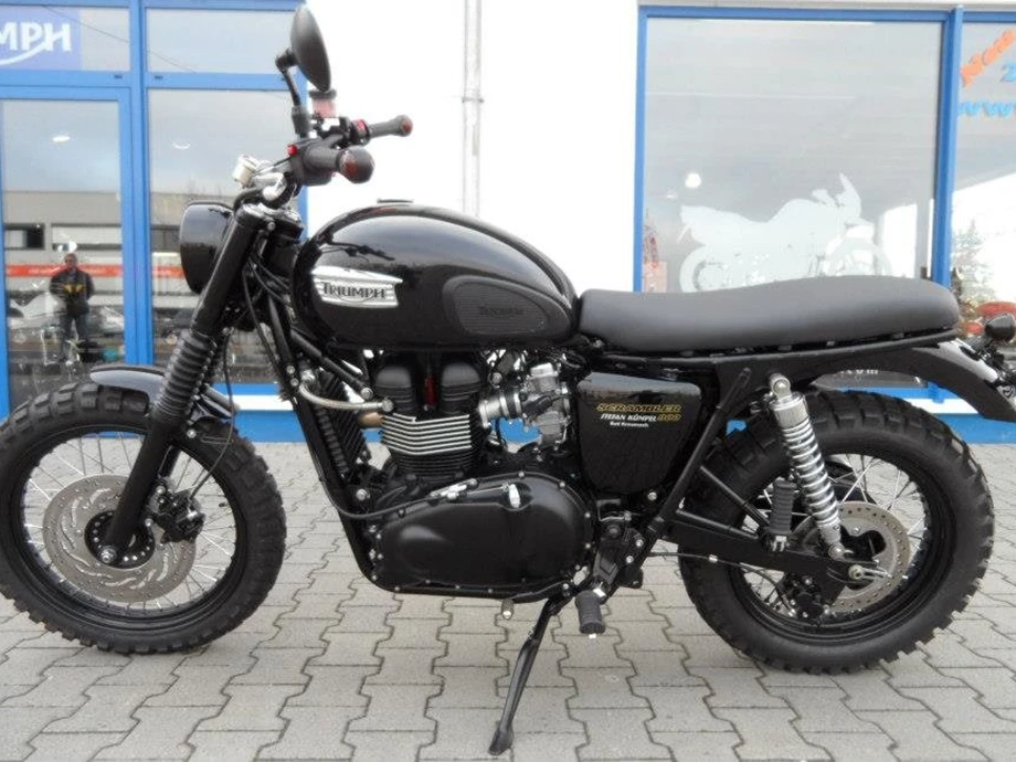 Umbgebautes Motorrad Triumph Scrambler Bild 1: Umbgebautes Motorrad Triumph Scrambler