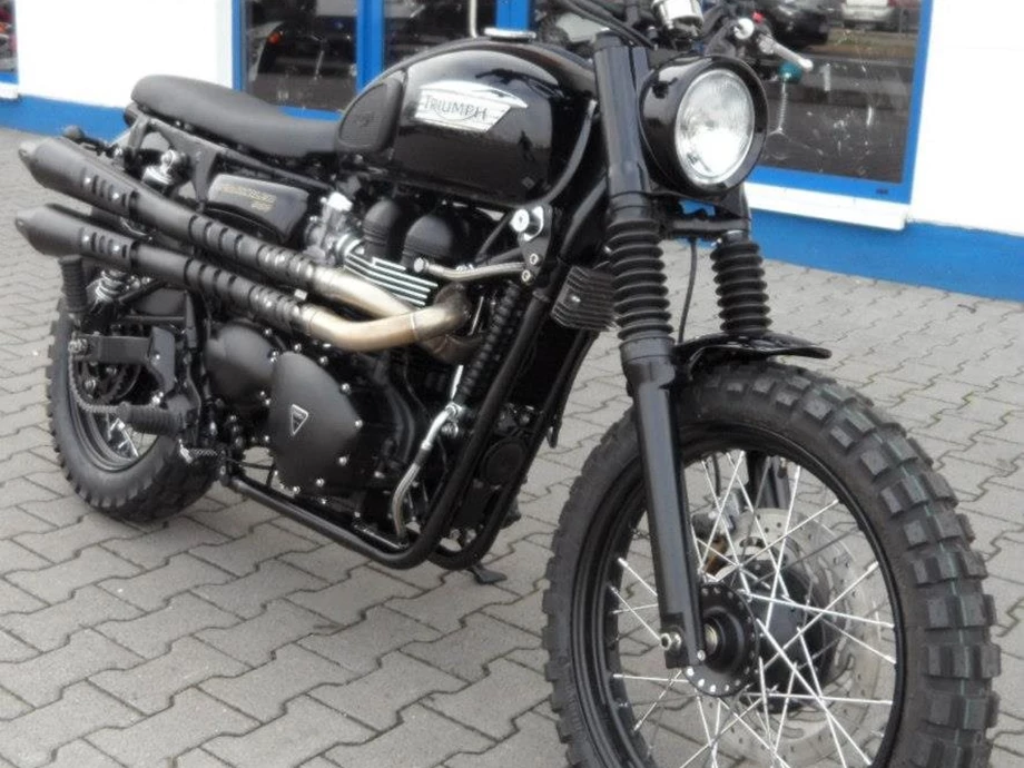 Umbgebautes Motorrad Triumph Scrambler Bild 8: Umbgebautes Motorrad Triumph Scrambler
