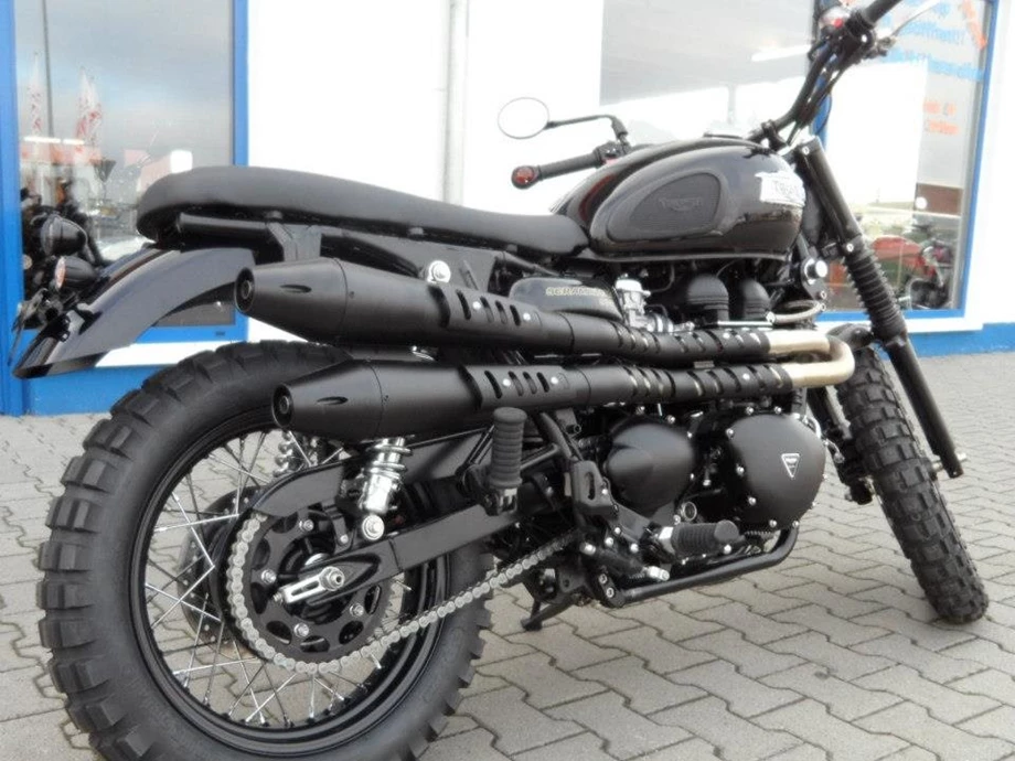 Umbgebautes Motorrad Triumph Scrambler Bild 9: Umbgebautes Motorrad Triumph Scrambler