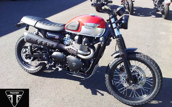Umgebautes Motorrad Triumph Scrambler von Motorradhaus Löhmer GmbH - Bild 1 Umgebautes Motorrad Triumph Scrambler von Motorradhaus Löhmer GmbH - Bild 1
