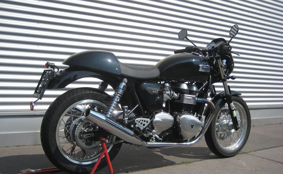 Umbgebautes Motorrad Triumph Thruxton Bild 2: Umbgebautes Motorrad Triumph Thruxton