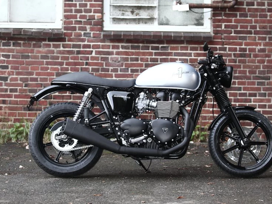 Umbgebautes Motorrad Triumph Bonneville Bild 1: Umbgebautes Motorrad Triumph Bonneville