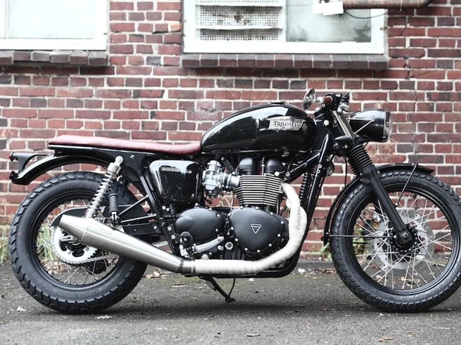 Umbgebautes Motorrad Triumph Bonneville Bild 1: Umbgebautes Motorrad Triumph Bonneville